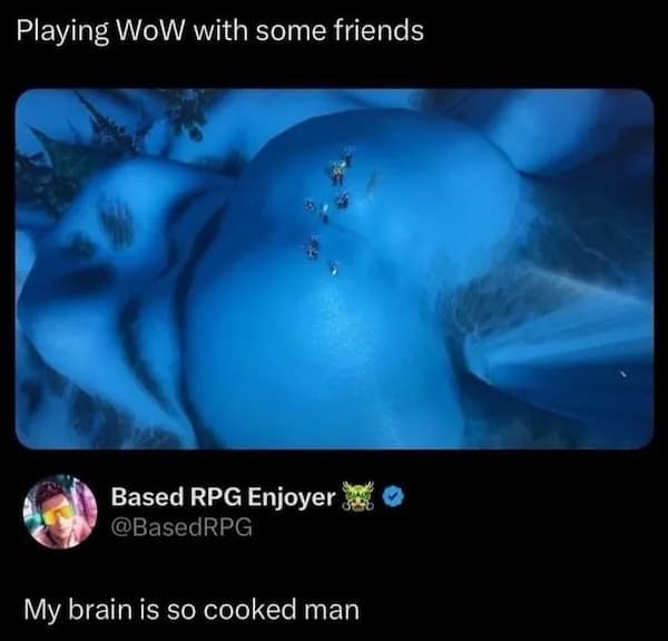 Playing WoW with some friends