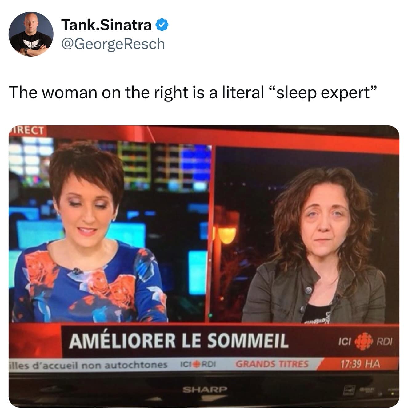 The woman on the right is a literal "sleep expert" RECT AMÉLIORER LE SOMMEIL