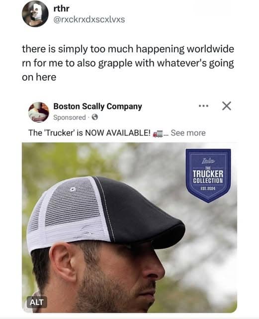 there is simply too much happening worldwide rn for me to also grapple with whatever's going on here