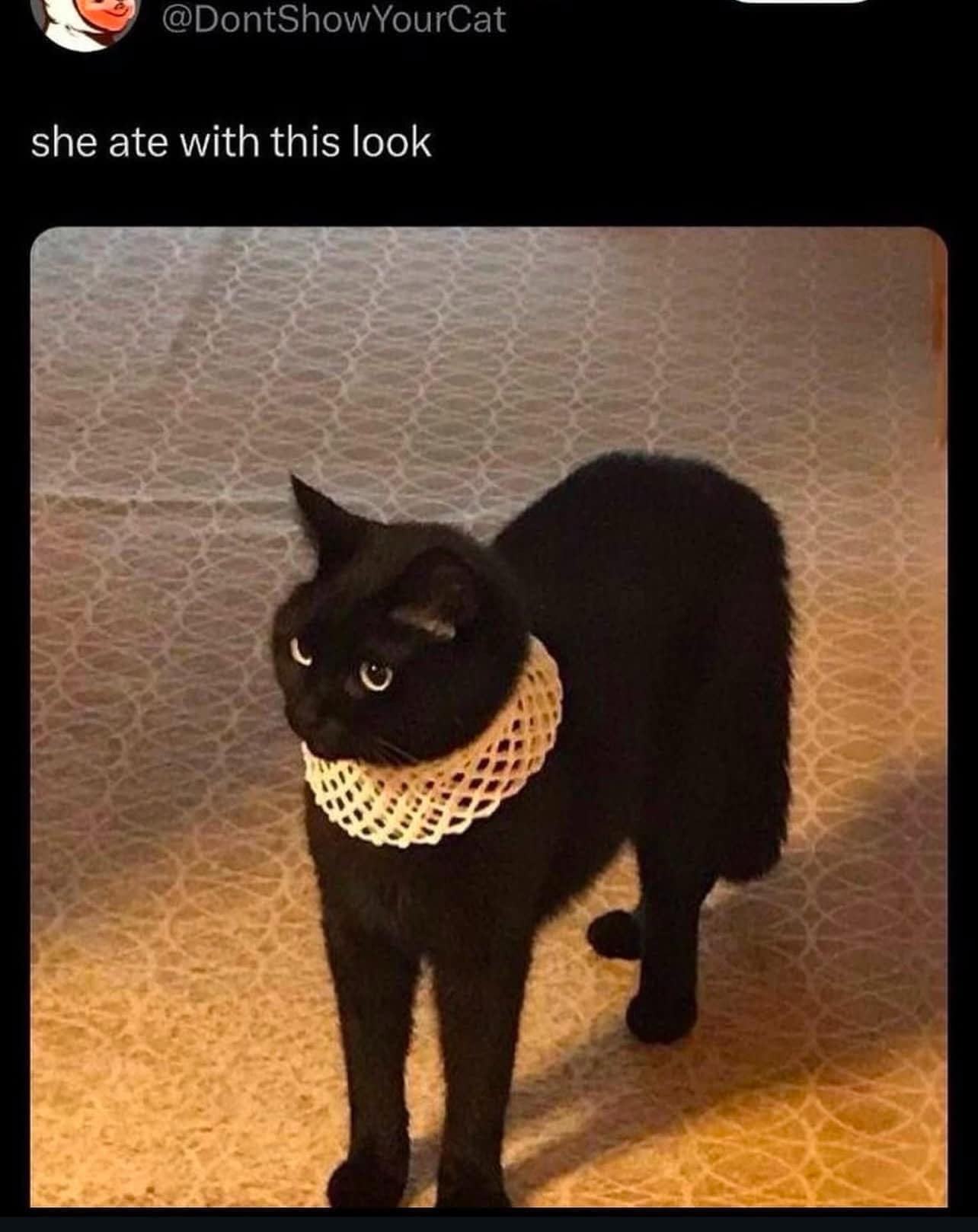 she ate with this look