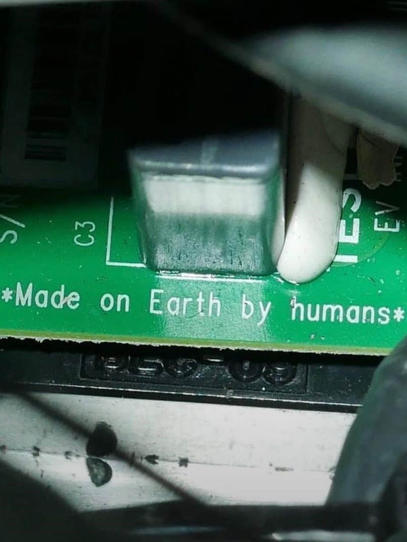 *Made on Earth by humans*