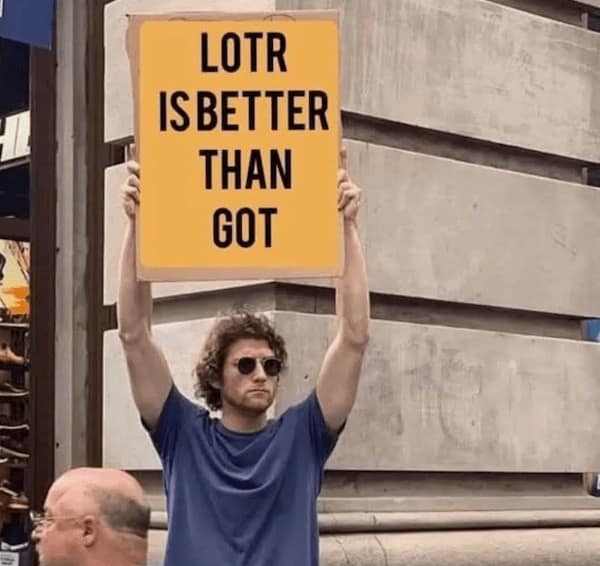 lotr memes, lord of the rings memes, ring jokes, hobbit comedic angles, fantasy comedic bits, middle-earth jokes, realm-based humor, epic saga banter, gandalf memes, wizard comedic takes, mystic leadership spoofs, tolkien humor, realm-based dryness, literary comedic references