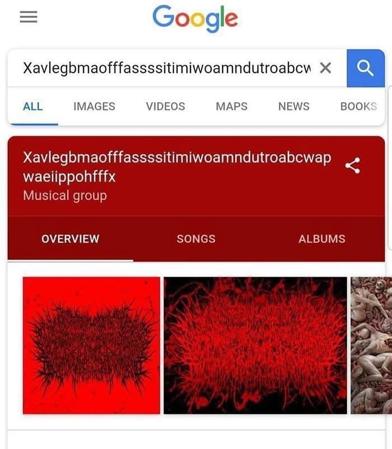 = Google Xavlegbmaofffassssitimiwoamndutroabcu X ALL IMAGES VIDEOS MAPS NEWS BOOKS Xavlegbmaofffassssitimiwoamndutroabcwap waeiippohfffx Musical group < OVERVIEW SONGS ALBUMS
