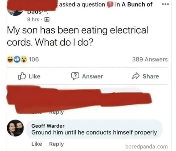 My son has been eating electrical cords. What do I do?