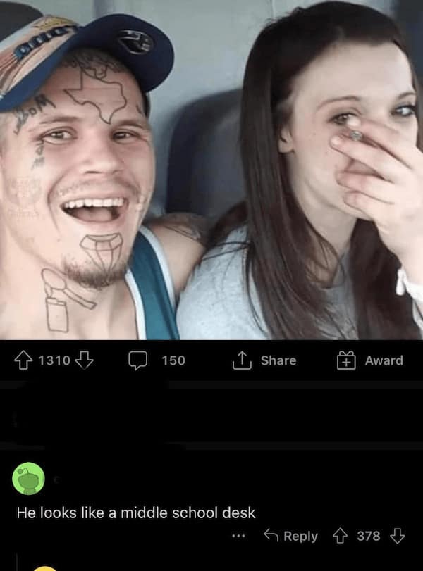 He looks like a middle school desk