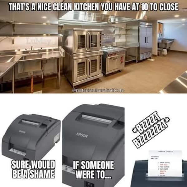 restaurant memes, server memes, dine-in comedic bits, eatery humor, food service jokes, server humor, waiter comedic references, waitress jokes, table service laughs, kitchen jokes, back-of-house comedic bits, chef humor, cooking meltdown humor, food service memes, culinary comedic insights, hospitality wit, bistro-laugh synergy