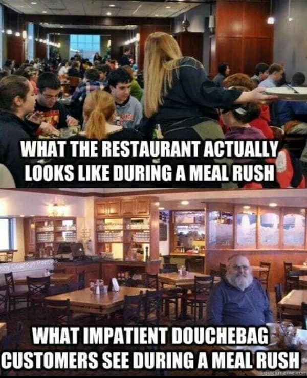 restaurant memes, server memes, dine-in comedic bits, eatery humor, food service jokes, server humor, waiter comedic references, waitress jokes, table service laughs, kitchen jokes, back-of-house comedic bits, chef humor, cooking meltdown humor, food service memes, culinary comedic insights, hospitality wit, bistro-laugh synergy