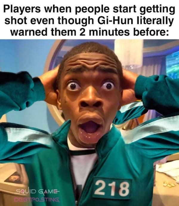 squid game meme, squid games memes, squid game meme, squid games memes, survival drama memes, lethal game comedic bits, K-battle comedic illusions, squid games season 2, squid game season 2, squid games meme