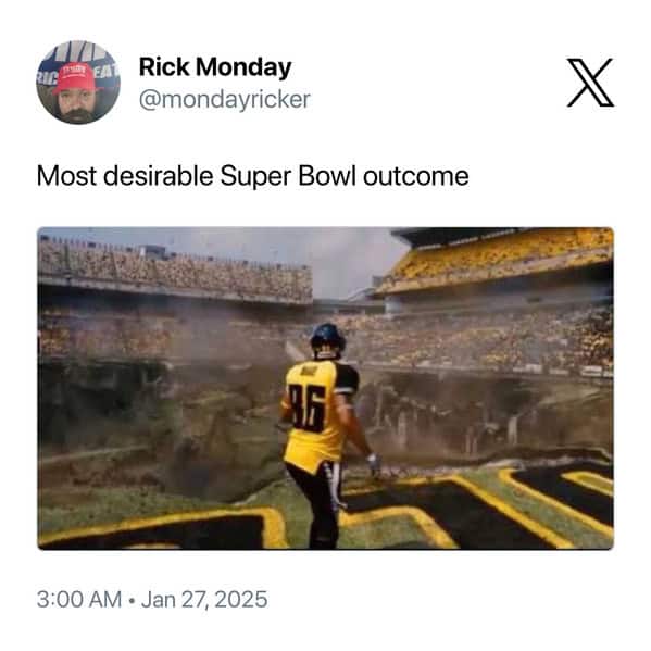 super bowl memes, funny super bowl tweets, super bowl tweets, eagles vs chiefs memes, eagles memes, chiefs memes, big game comedic bits, championship humor, NFL final jokes, pro football comedic lines, league meltdown references, eagles vs chiefs, bird vs arrow comedic banter, team rivalry jokes, football humor, gridiron comedic points, pigskin pun references