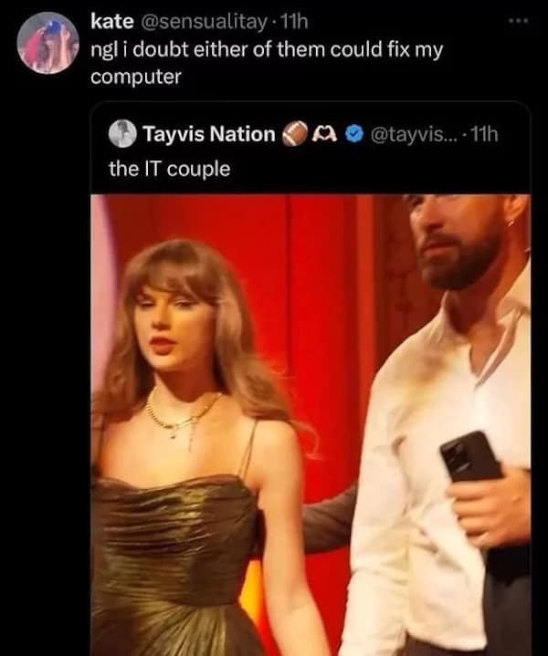 taylor swift travis kelce memes, Taylor swift memes, travis kelce memes, Swift-Kelce humor, celebrity couple jokes, pop culture memes, Super Bowl memes, NFL humor, celebrity relationship jokes, football memes, sports humor, famous couple memes
