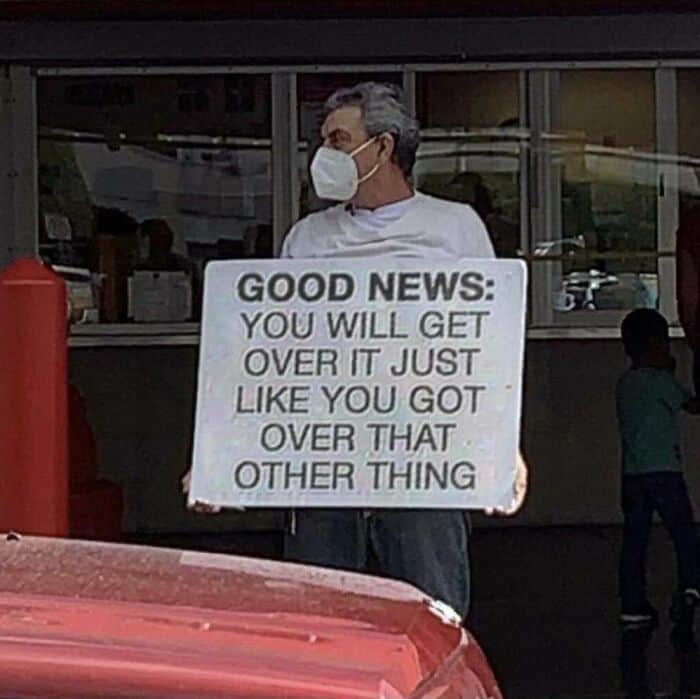 wholesome signs, positive notices, feel-good messages, uplifting boards