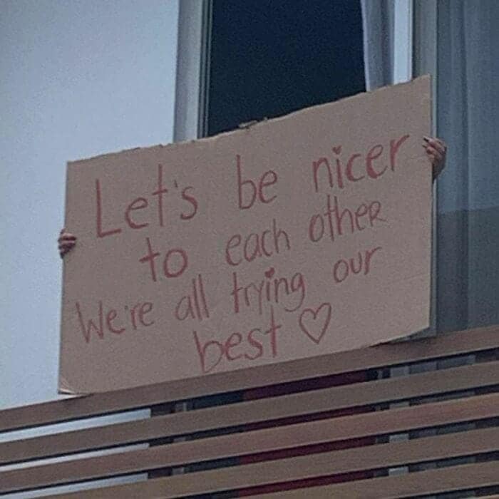 wholesome signs, positive notices, feel-good messages, uplifting boards