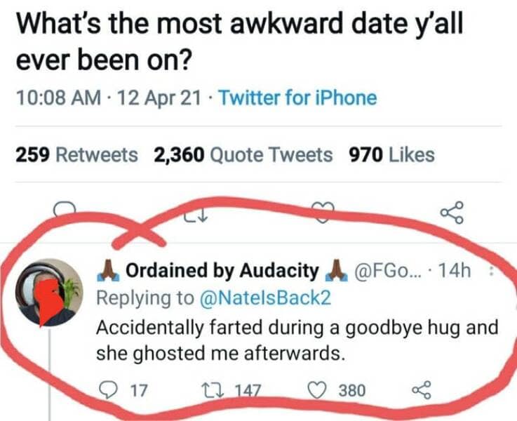 What's the most awkward date y'all ever been on?