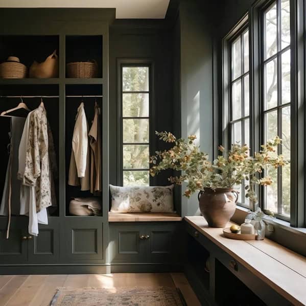 dark green aesthetic, deep emerald style, forest-toned vibe, lush interior mood, room makeovers, home revamp, space transformation, residential refresh