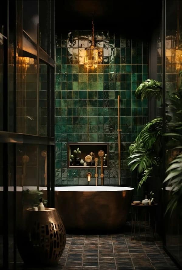 dark green aesthetic, deep emerald style, forest-toned vibe, lush interior mood, room makeovers, home revamp, space transformation, residential refresh
