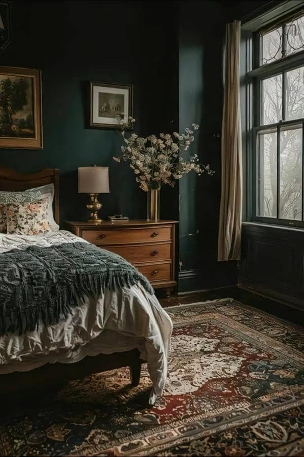 dark green aesthetic, deep emerald style, forest-toned vibe, lush interior mood, room makeovers, home revamp, space transformation, residential refresh