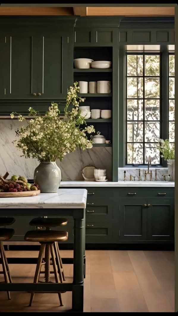 dark green aesthetic, deep emerald style, forest-toned vibe, lush interior mood, room makeovers, home revamp, space transformation, residential refresh