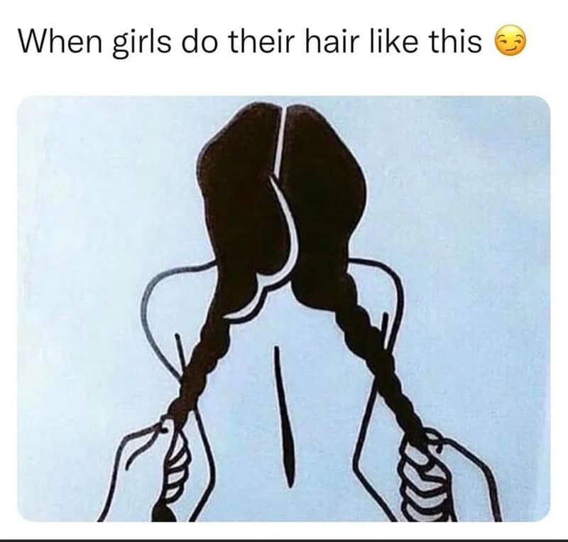When girls do their hair like this