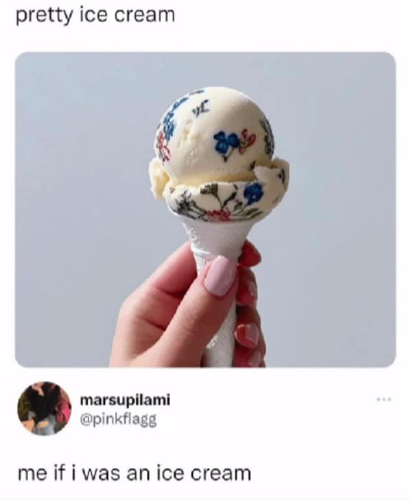 me if i was an ice cream