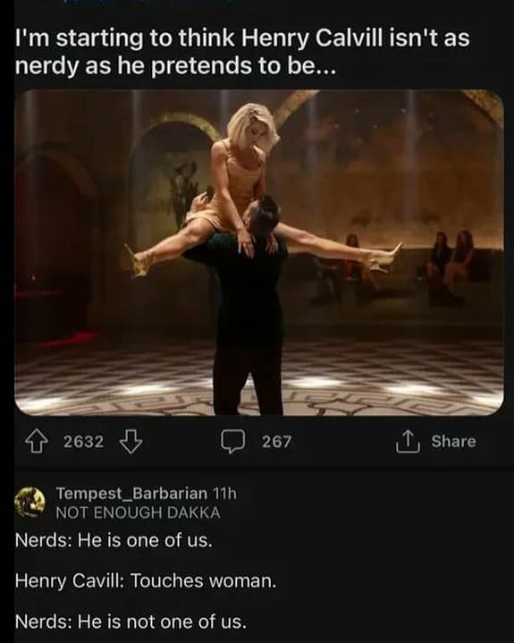 I'm starting to think Henry Calvill isn't as nerdy as he pretends to be...