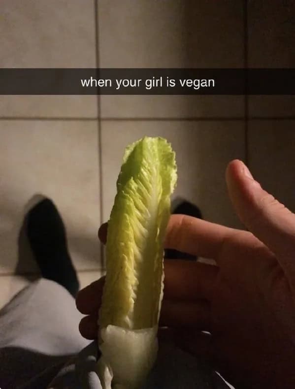 when your girl is vegan