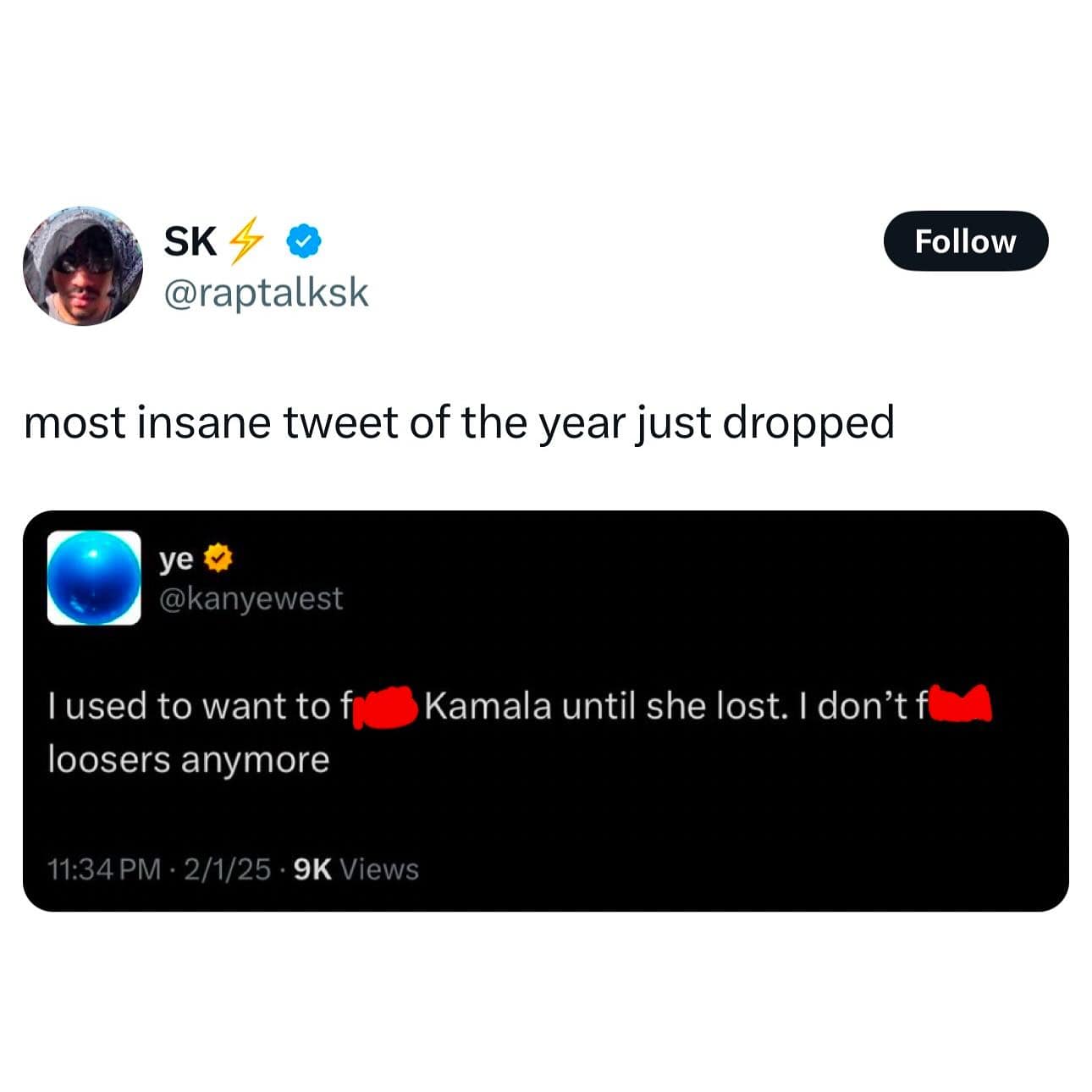 most insane tweet of the year just dropped