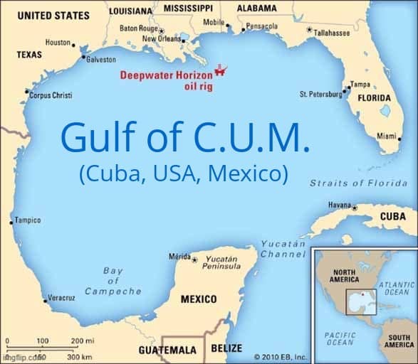 Gulf of C.U.M. (Cuba, USA, Mexico)