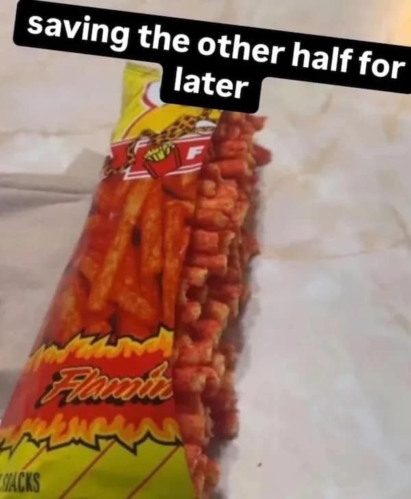 saving the other half for later