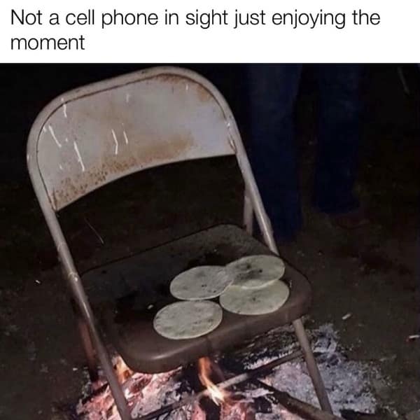 Not a cell phone in sight just enjoying the moment