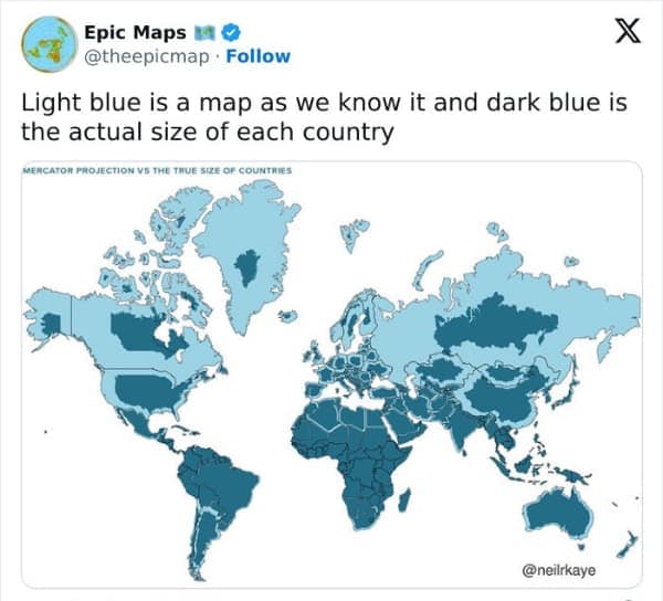interesting maps, cool maps, fascinating maps, geographical quirks, true size maps, data visualizations, historical maps, world facts, cultural distribution, quirky geography
