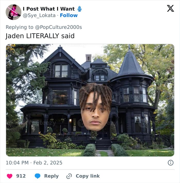 jaden smith castle hat memes, jaden smith memes, star’s bizarre headgear jokes, baffling red carpet comedic references, extravagant topper humor, celebrity memes, star-based comedic lines, personality meltdown laughter, Grammy outfit, awards show style comedic bits, formal event fashion spoofs, style meltdown jokes, bizarre garment comedic commentary