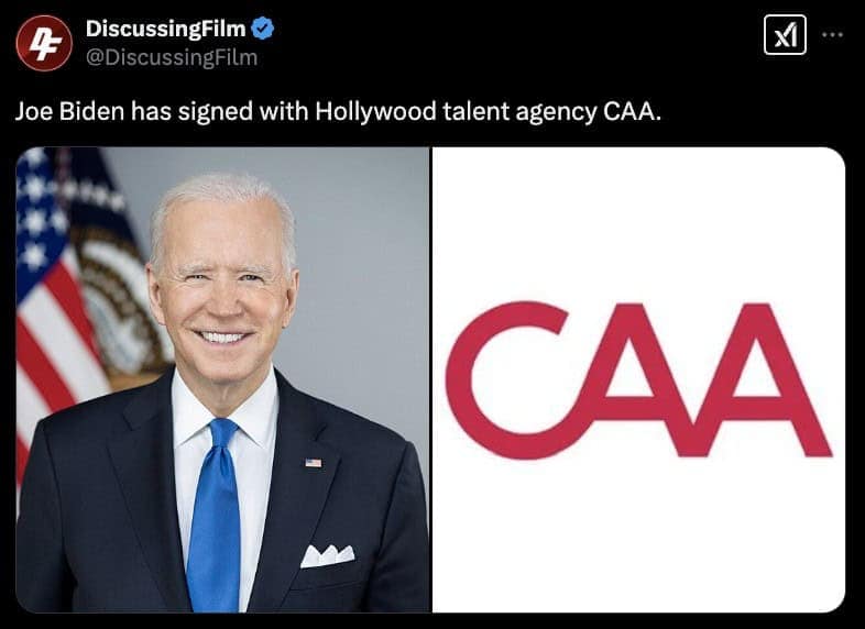 joe biden CAA memes, Joe biden hollywood memes, Joe Biden career move, Biden post-presidency, Biden after White House, Joe Biden new job), Hollywood memes, celebrity meme reactions, viral movie memes, entertainment industry jokes,, Biden jokes, political humor, presidential memes, Joe Biden funny moments