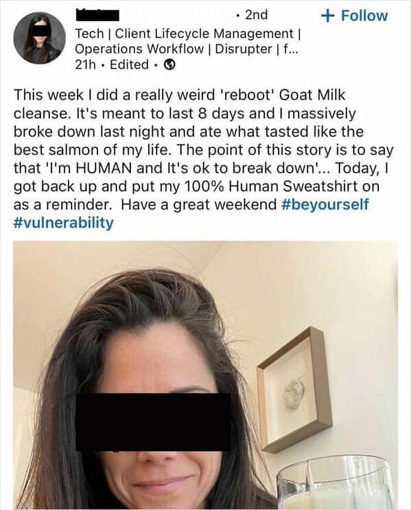 linkedin memes, cringey linkedin posts