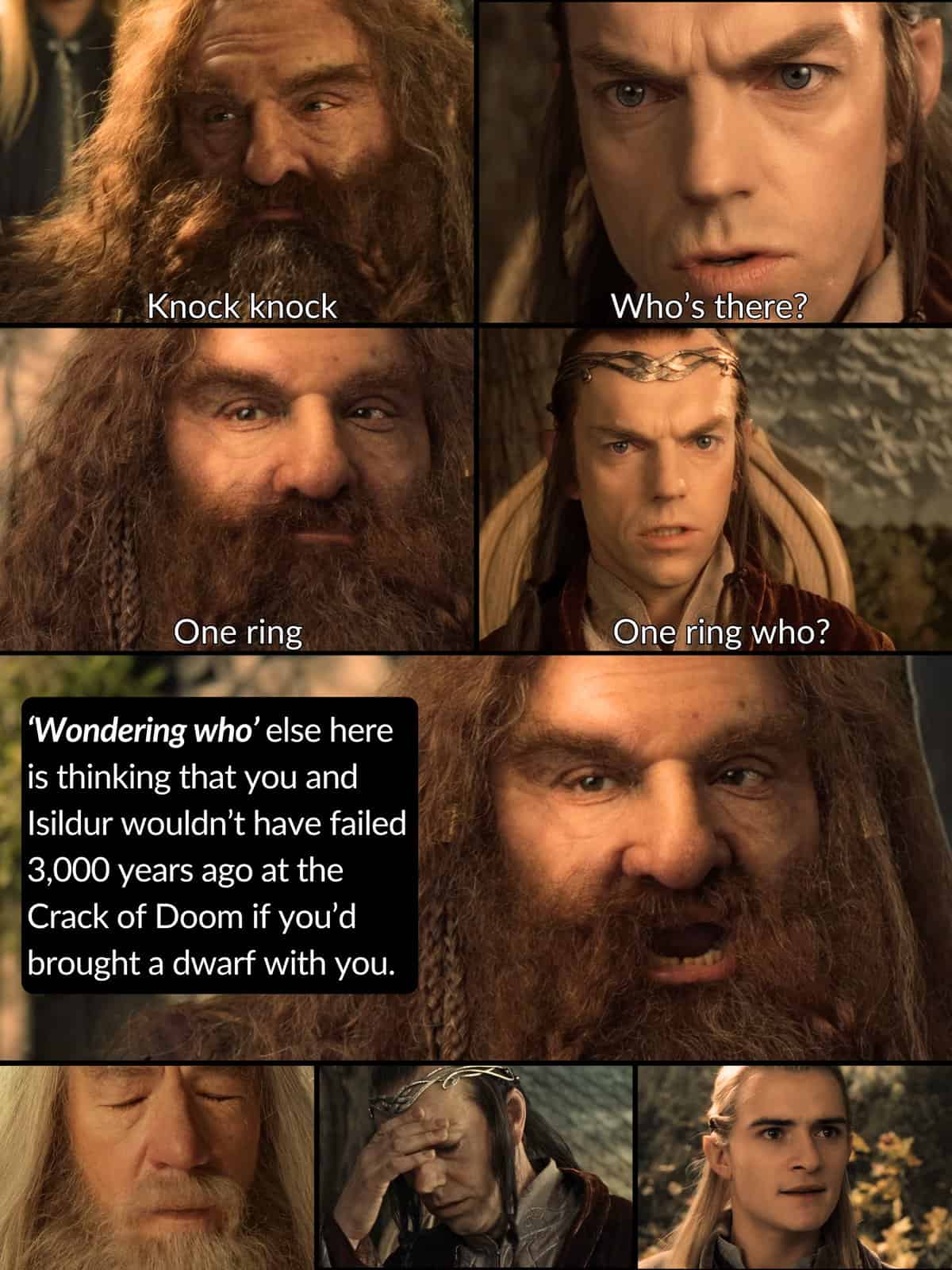 lotr memes, lord of the rings memes, middle earth memes, hobbit humor, lord of the rings jokes, middle earth jokes, tolkien jokes, hobbit jokes, gandalf memes, wizard humor, grey wizard jokes, ishtar wisecracks, hobbit memes, bilbo references, halfling humor, the shire jokes
