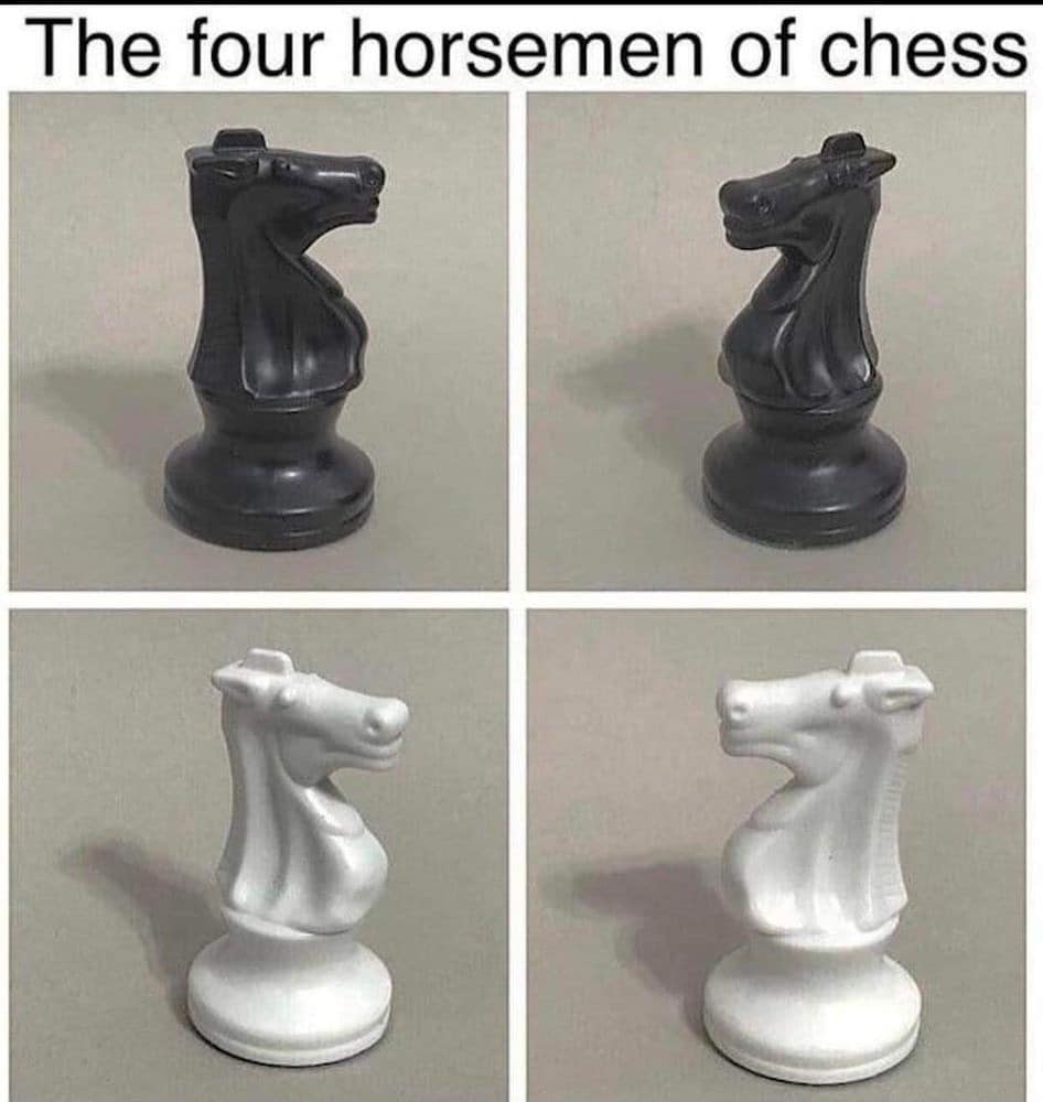 The four horsemen of chess