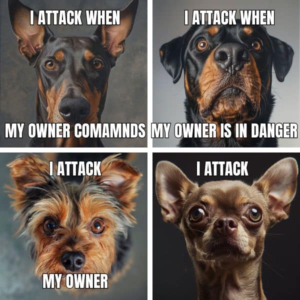 1 ATTACK WHEN I ATTACK WHEN MY OWNER COMAMNDS MY OWNER IS IN DANGER JATTACK I ATTACK MY OWNER