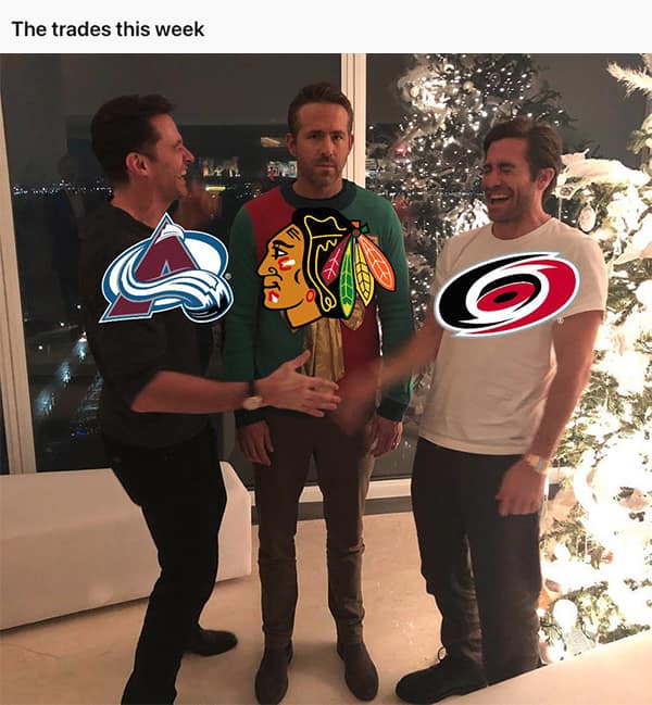 NHL memes, hockey memes, sports memes, hockey humor, NHL trades, hockey drama, sports humor, sports drama, athletic humor
