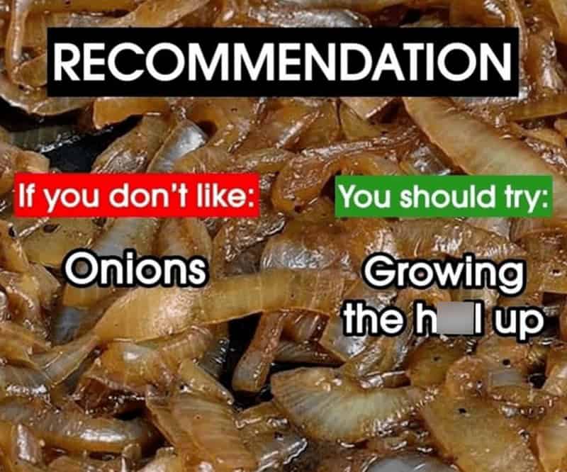 RECOMMENDATION If you don't like: Onions You should try: Growing the h lup