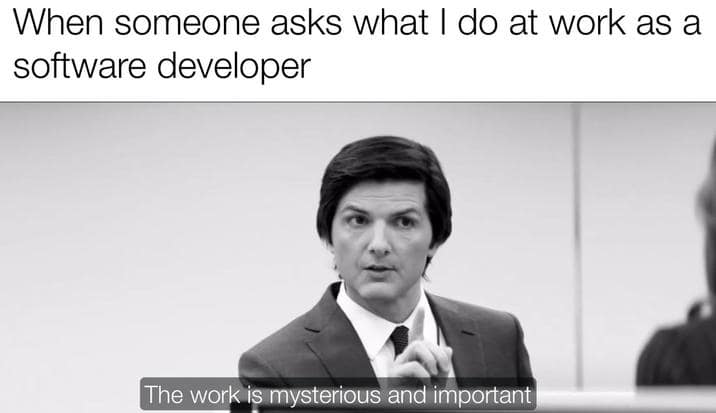 Severance memes, the work is mysterious and important memes, the work is mysterious and important, comedic series jokes, workplace memory jokes, corporate drama references, severence memes, adam scott memes