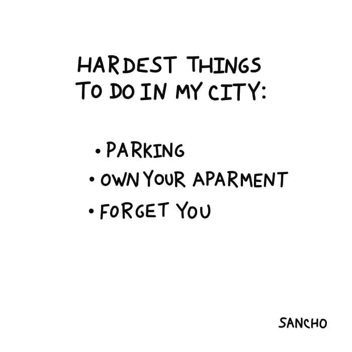 single panel comics, Gabriel Sancho, minimalist comics, one-panel humor, quick jokes, relatable comics, everyday humor, whimsical doodles, simple comics, life observations, quirky humor