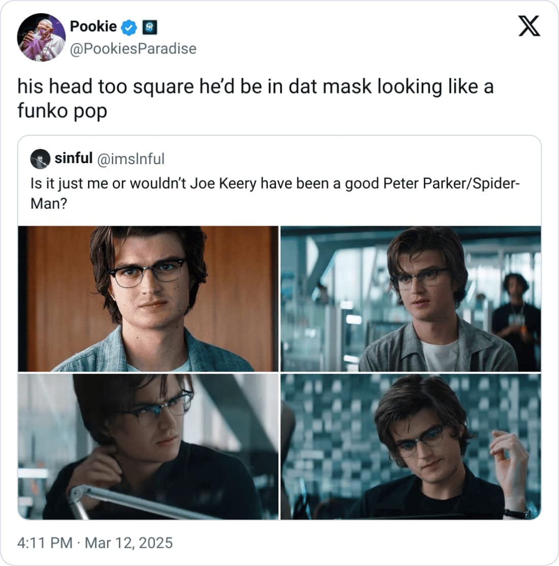 his head too square he'd be in dat mask looking like a funko pop