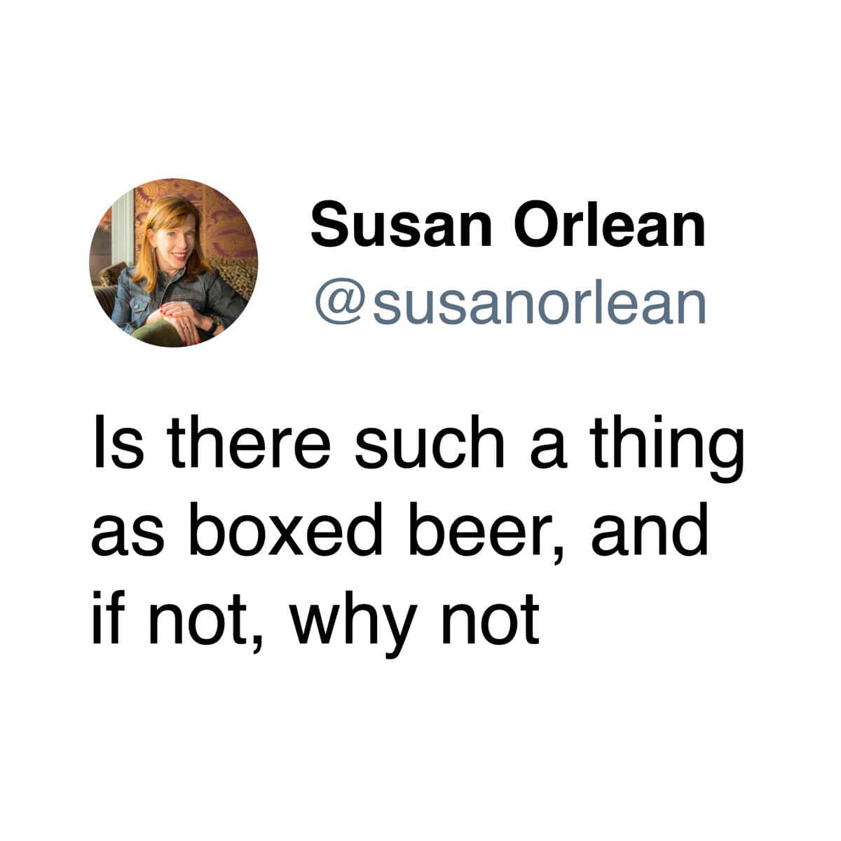 Is there such a thing as boxed beer, and if not, why not