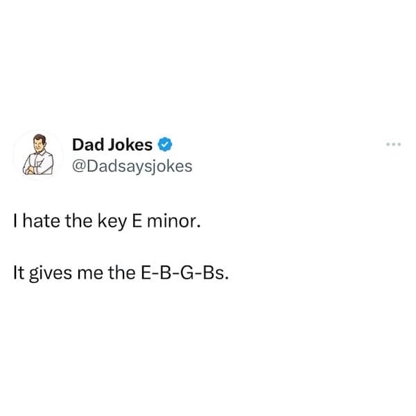 I hate the key E minor. It gives me the E-B-G-Bs.