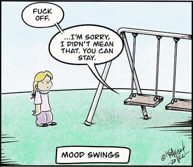 dark humor comics, david kramer, macabre cartoons, bleakly comedic strips, grim humor panels, twisted comics, warped storytelling, nightmarish visuals, morbid humor, chilling wit, ghastly punchlines, offbeat cartoons, quirky drawings, unusual comic panels