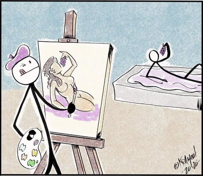 dark humor comics, david kramer, macabre cartoons, bleakly comedic strips, grim humor panels, twisted comics, warped storytelling, nightmarish visuals, morbid humor, chilling wit, ghastly punchlines, offbeat cartoons, quirky drawings, unusual comic panels