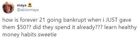 forever 21 memes, forever 21 bankruptcy memes, forever 21 store closures