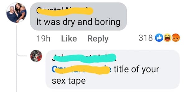 It was dry and boring