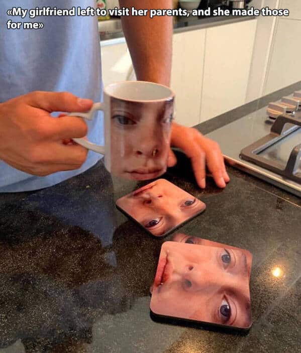 My girlfriend left to visit her parents, and she made those for me