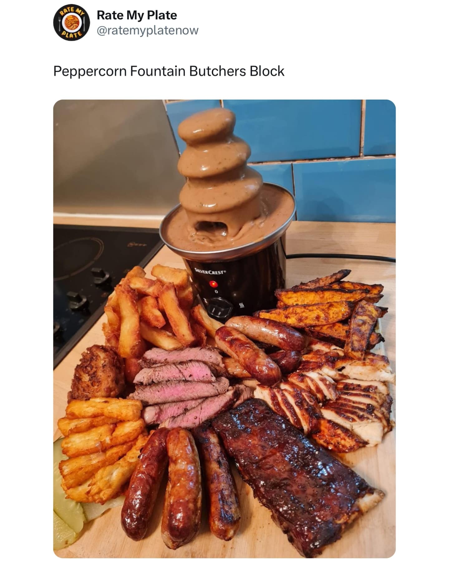 Peppercorn Fountain Butchers Block