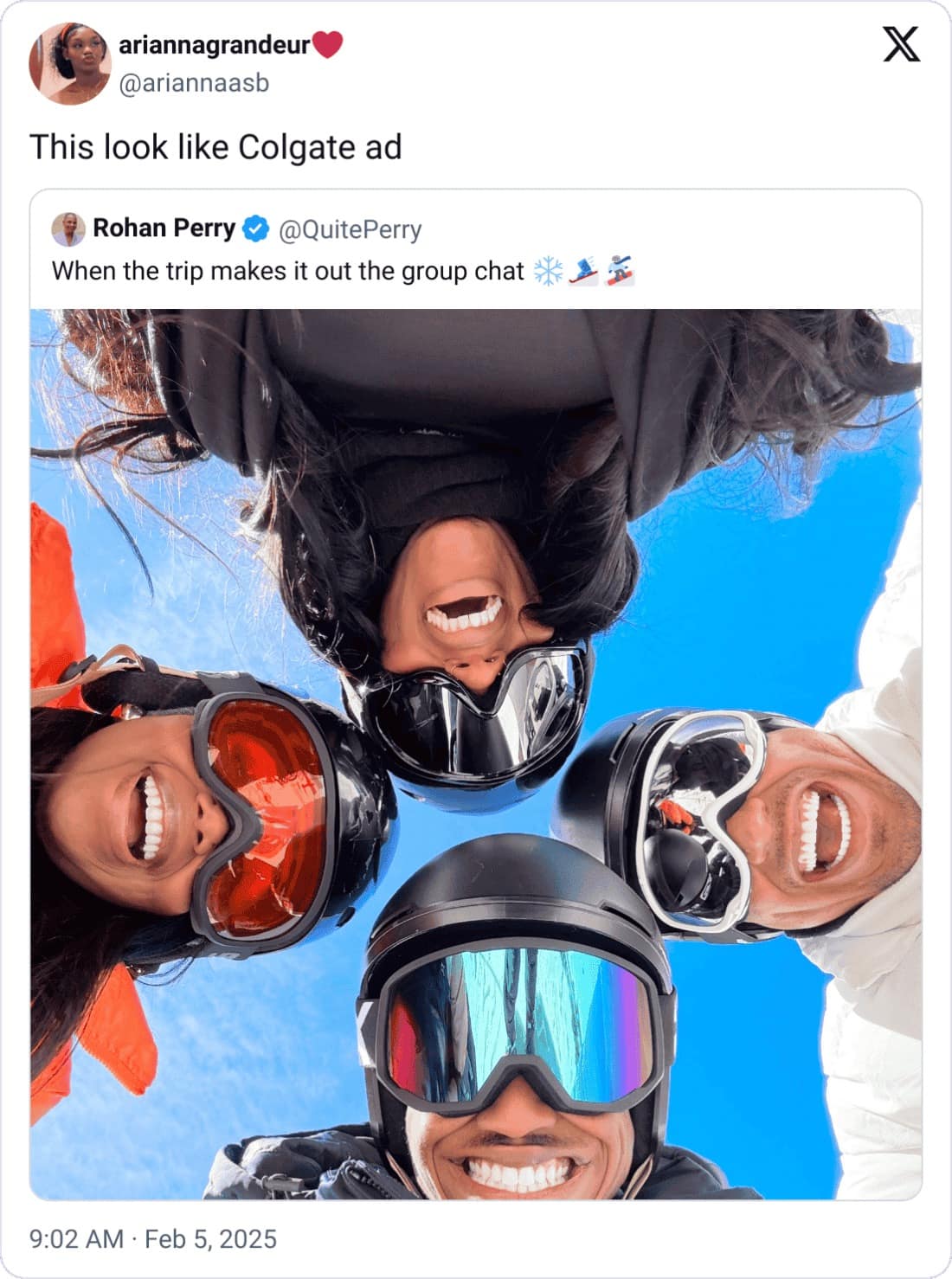 This look like Colgate ad